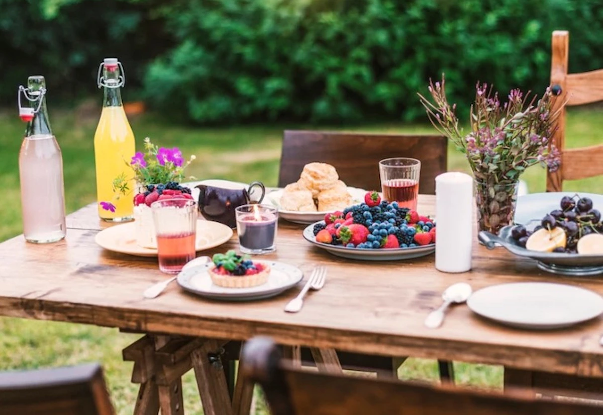 Tipy pro stolování na zahradě
