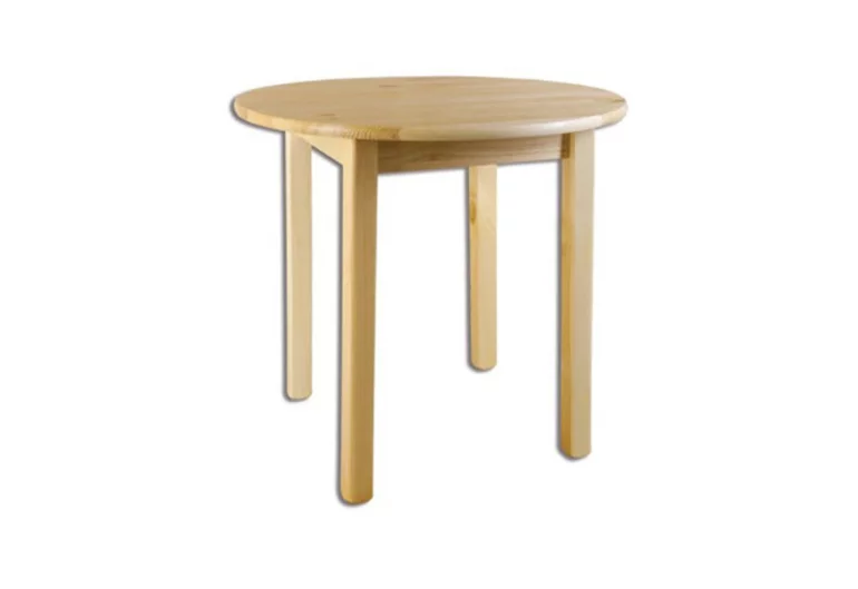 Kulatý dřevěný stůl NOE, průměr 70cm, borovice