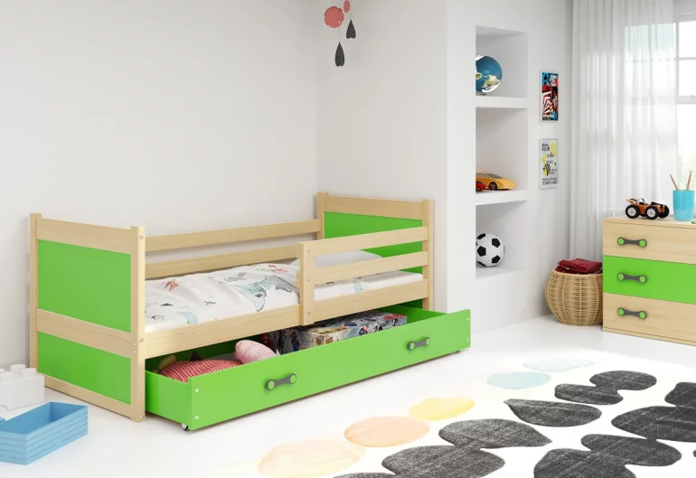 Dětská postel FIONA P1 COLOR + úložný prostor + matrace + rošt ZDARMA