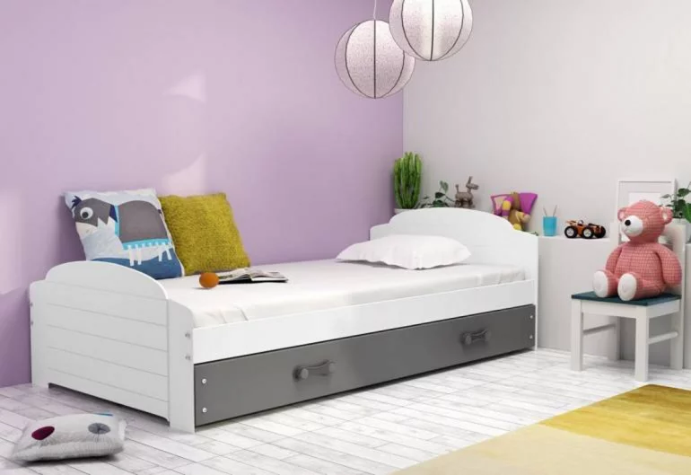 Dětská postel DOUGY P1 + úložný prostor + matrace + rošt ZDARMA