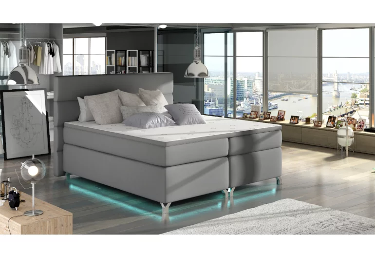 Čalouněná postel BASILIO, bez LED, 160x200, soft 029