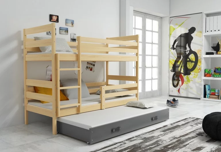 Dětská patrová postel RAFAL 3 + matrace + rošt ZDARMA