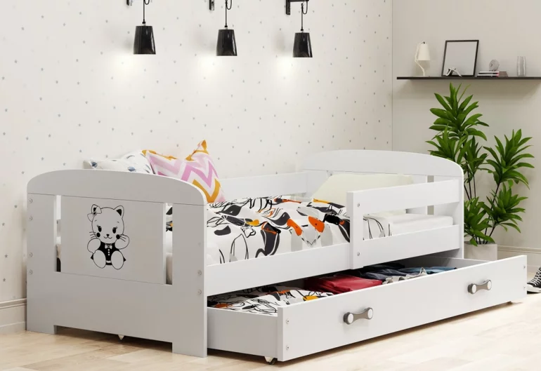 Dětská postel PHILIP P1 + úložný prostor + matrace + rošt ZDARMA