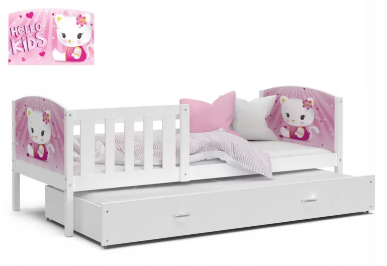 Dětská postel DOBBY P2 s potiskem + matrace + rošt