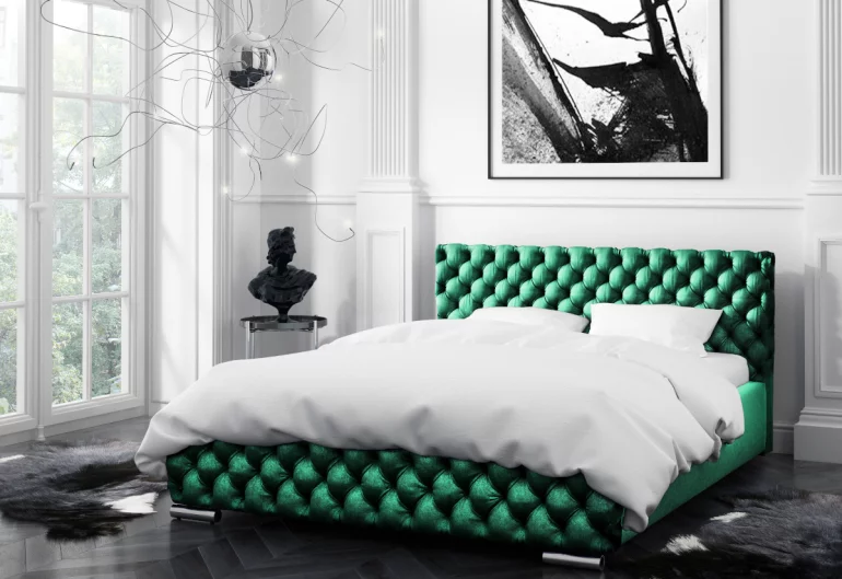 Čalouněná postel RAFO s matrací, 180x200