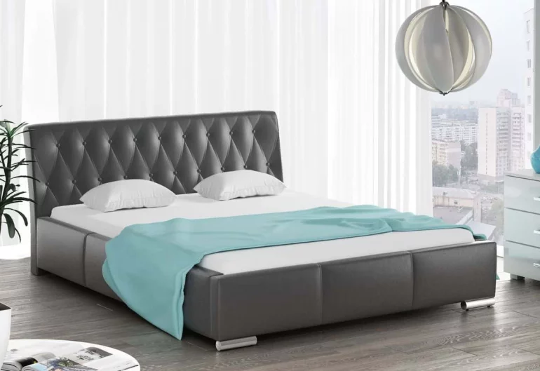 Čalouněná postel NYSA + matrace DE LUX, 180x200, madryt 1100