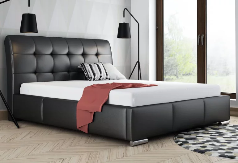 Čalouněná postel BERAM s matrací, 160x200