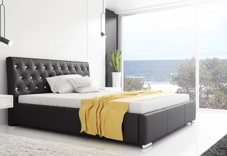 Čalouněná postel NARVE s matrací, 140x200