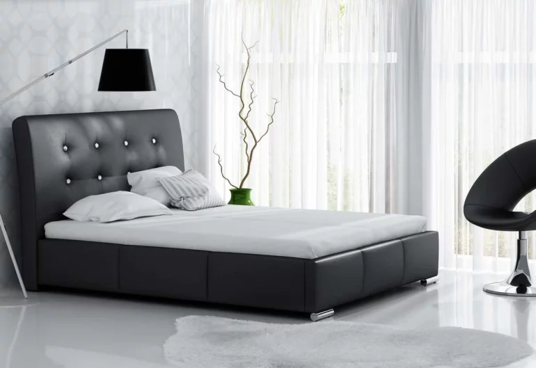 Čalouněná postel NORA s matrací, 200x200