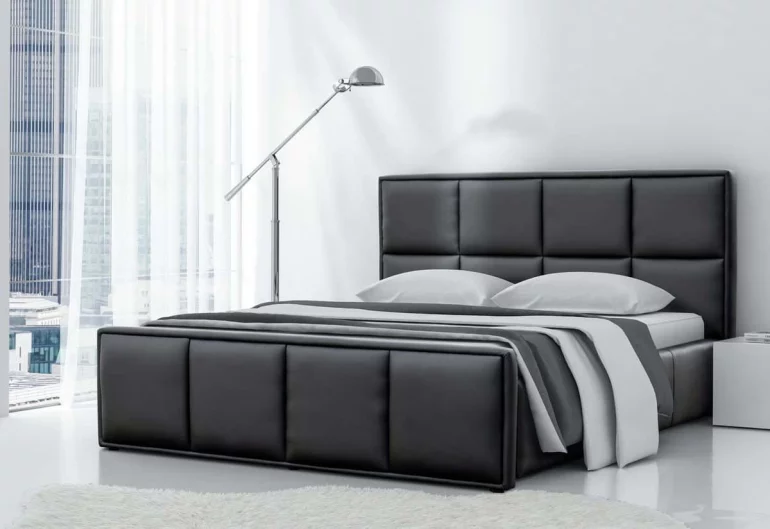 Čalouněná postel BORIS s matrací, 140x200
