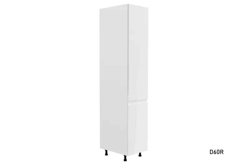 Kuchyňská skříňka vysoká YARD D60R, 60x212x58, bílá/bílá lesk, levá