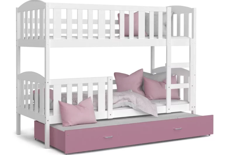 Dětská patrová postel KUBA 3 COLOR + matrace + rošt ZDARMA