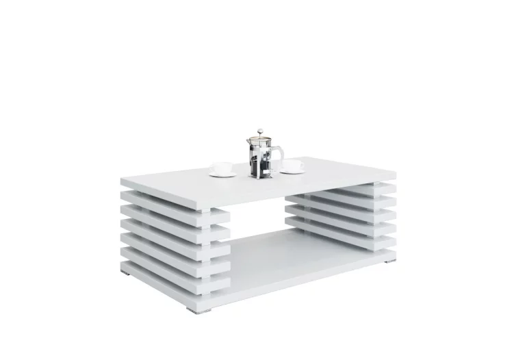 Konferenční stolek DOURO, 120x44x60, bílý