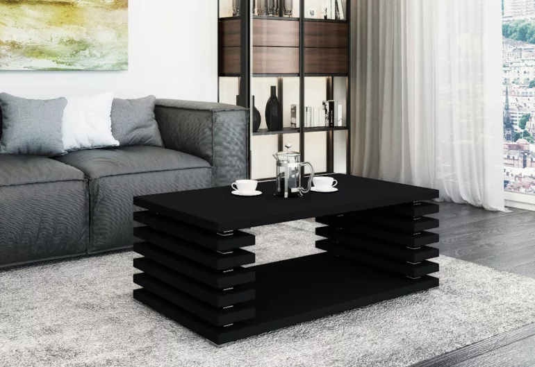 Konferenční stolek DOURO, 120x44x60, černý