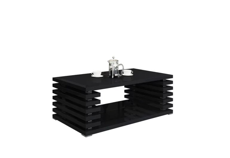 Konferenční stolek DOURO, 120x44x60, černý lesk