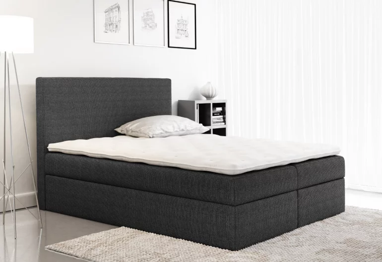 Čalouněná postel CASI + úložný prostor + topper