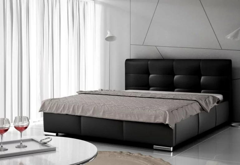 Čalouněná postel ZILA + úložný prostor + rošt