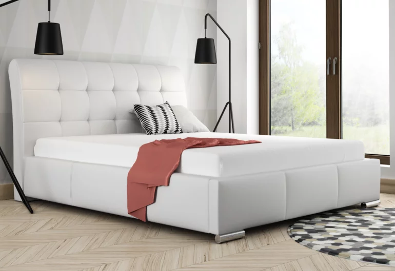 Čalouněná postel BERAM + úložný prostor + rošt