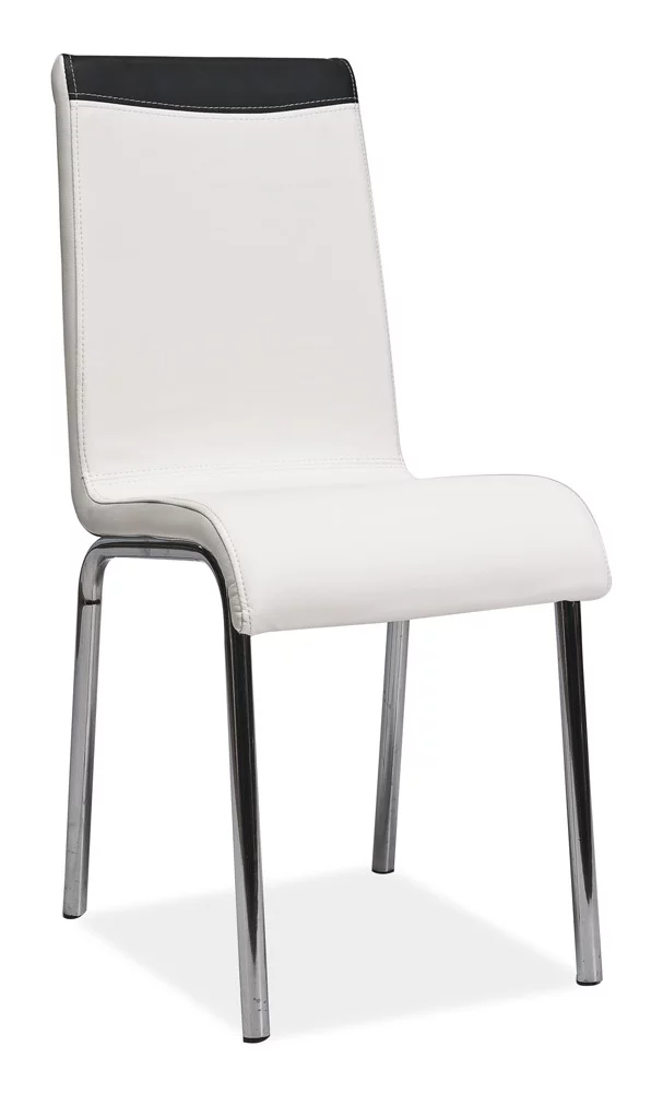 Židle HEAS H-161, 91x40x39, bílá/černá