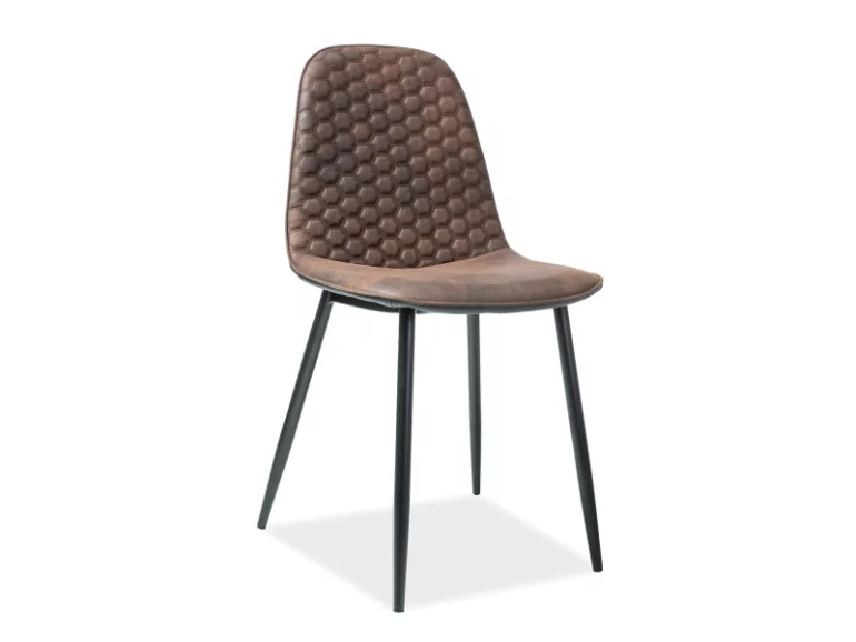 Židle ENA D, 88x46x38, hnědá/černý tyl