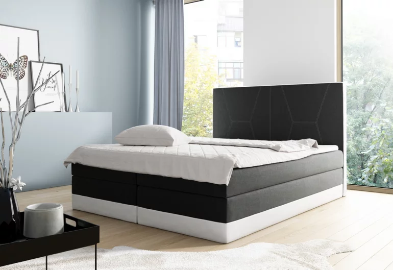 Čalouněná postel SNAKE + topper, 160x200, inari 100/soft 17