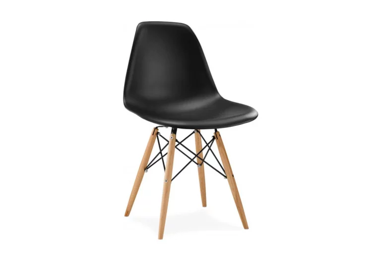Jídelní židle BLUME, 81x53x47 cm, černá/buk
