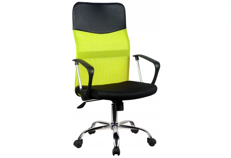 Kancelářská židle KORAD OCF-7, 58x105-115x60, zelená/černá