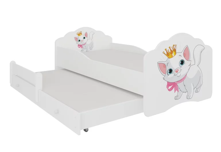 Dětská postel FROSO II, 80x160, vzor c5, kočka